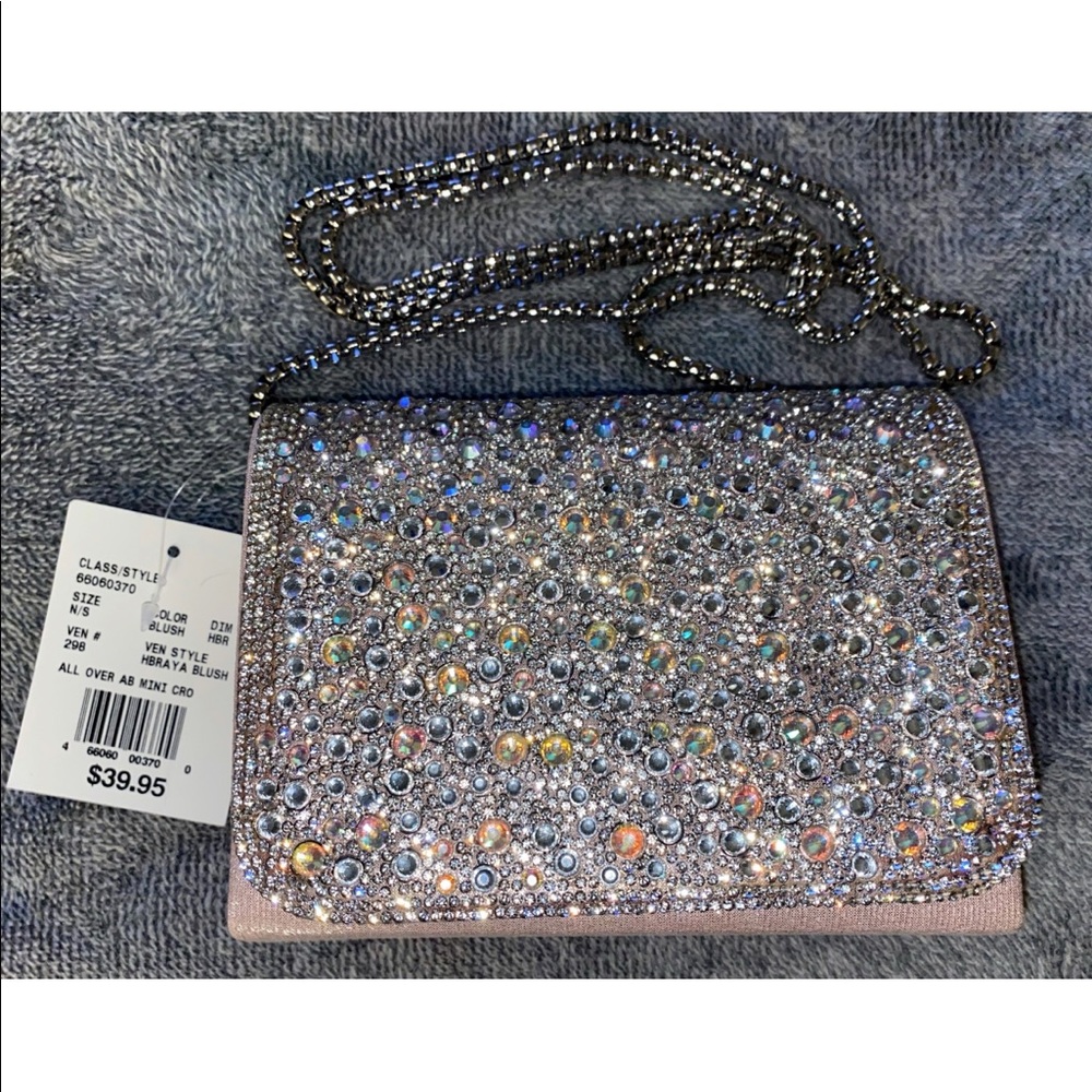 David’s Bridal crystal embellished crossbody